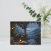 Carte postale de retraite cachée de château (Debout devant)