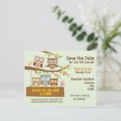 Carte postale de réunion de famille mignonne (Debout devant)