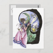 Carte postale de réunion sur la lune (Devant / Derrière)