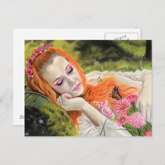 Carte postale de rêve de printemps (Devant / Derrière)