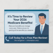 Carte postale de révision du plan Medicare AEP 202 (Devant)