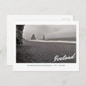 Carte postale de Reynisfjara Black Sand Beach, Isl (Devant / Derrière)