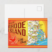 Carte postale de Rhode Island (Devant / Derrière)