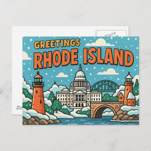 Carte postale de RHODE ISLAND (Devant / Derrière)