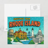 Carte postale de RHODE ISLAND (Devant / Derrière)