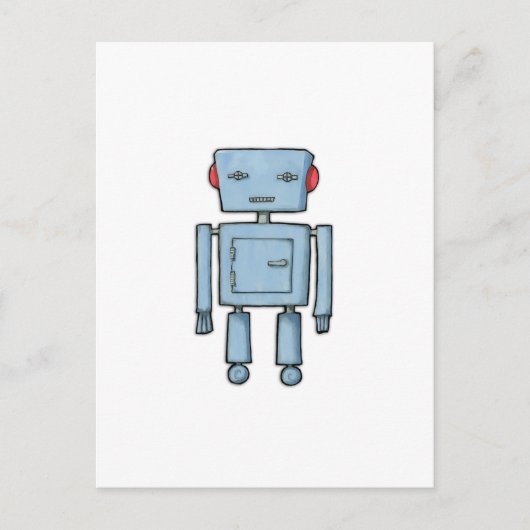 Carte postale de robot jouet (Devant)