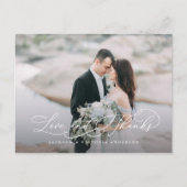 Carte postale de romance amour et remerciements (Devant)