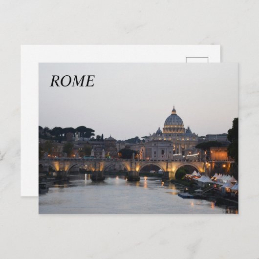 Carte postale de Rome (Devant / Derrière)