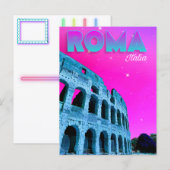 Carte postale de Rome, Italie - Colisée  (Devant / Derrière)
