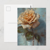 Carte postale de rose vintage (Devant / Derrière)