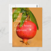 Carte postale de Rosh HaShana de grenade (Devant / Derrière)