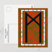 Carte postale de Rune Mannaz - Humanité (Devant / Derrière)