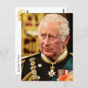 Carte postale de Sa Majesté Charles III