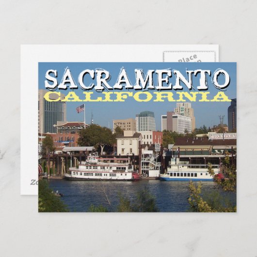 Carte postale de Sacramento (Devant / Derrière)