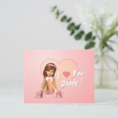 Carte postale de Sadie de fête des pères (Debout devant)