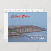 Carte postale de Sailboat Bridge Grove Oklahoma 16 (Devant / Derrière)