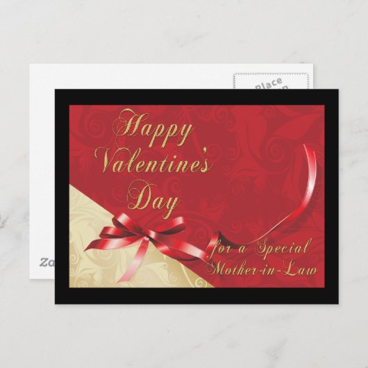 Carte postale de Saint-Valentin (Devant / Derrière)