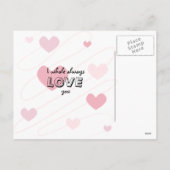 Carte postale de Saint-Valentin de baleine (Dos)