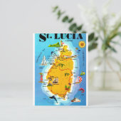 Carte postale de Sainte-Lucie (Debout devant)