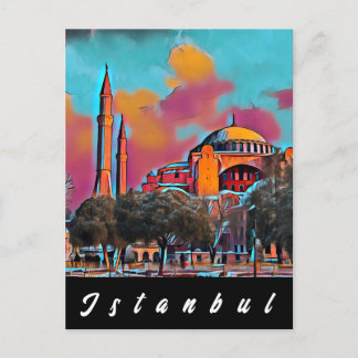 Carte postale de Sainte-Sophie Istanbul