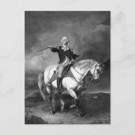 Carte postale de salut de George Washington (Devant)