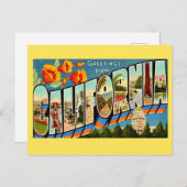 Carte postale de salutation californienne (Devant / Derrière)
