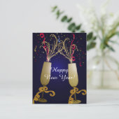 Carte postale de salutation de bonne année (Debout devant)