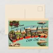 Carte postale de salutation de Chatham Massachuset (Devant / Derrière)