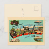 Carte postale de salutation de Chatham Massachuset (Devant / Derrière)
