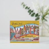 Carte postale de salutation de Duluth (Debout devant)