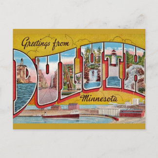 Carte postale de salutation de Duluth