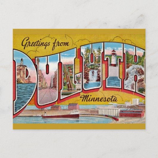 Carte postale de salutation de Duluth (Devant)