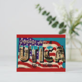 Carte postale de salutation de la vieille Utica da (Debout devant)