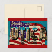 Carte postale de salutation de la vieille Utica da (Devant / Derrière)
