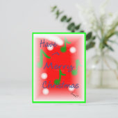 Carte postale de salutation de Noël (Debout devant)