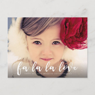 Carte postale de salutation de photo de Noël