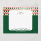 CARTE POSTALE DE SALUTATION DE PHOTO : : flocon de (Dos)