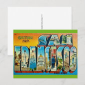 Carte postale de salutation de San Francisco CA (Devant / Derrière)