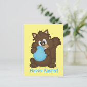 Carte postale de salutation de vacances d'écureuil (Debout devant)