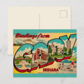 Carte postale de salutation Gary Indiana (Devant / Derrière)