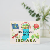 Carte postale de salutation Hoosier de l'Indiana (Debout devant)
