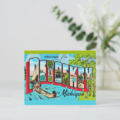 Carte postale de salutation Petowskey Michigan (Debout devant)
