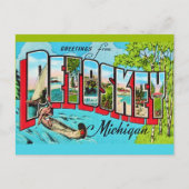 Carte postale de salutation Petowskey Michigan (Devant)