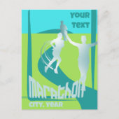 Carte postale de salutation pour club de coureurs (Devant)