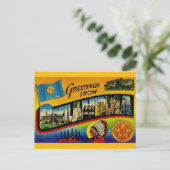 Carte postale de salutation rétro Oklahoma (Debout devant)