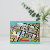 Carte postale de salutation Terre Haute Indiana (Debout devant)