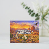 Carte postale de salutations Arizona (Debout devant)