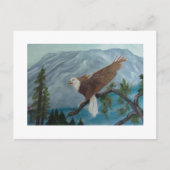Carte postale de salutations d'art de l'aigle (Devant)