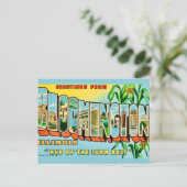 Carte postale de salutations de Bloomington IL (Debout devant)