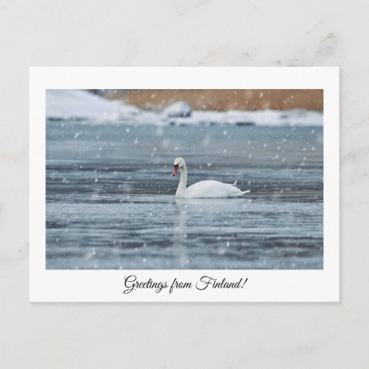 Carte postale de salutations de Finlande (Devant)